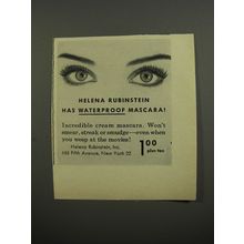 1953 Helena Rubinstein Waterproof Mascara Advertisement