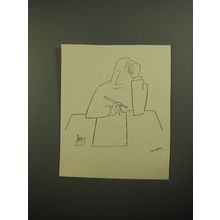 1954 Cartoon by Saul Steinberg - Writing