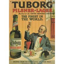 Tuborg The Finest Best Beer In The World Advertising Postcard