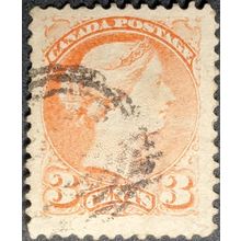 STAMP Canada SG105 1888 3c Queen Victoria Used