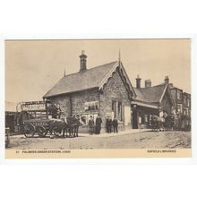 Palmers Green Railway Station Reproduction Postcard E51