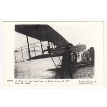 Seaplane Brighton Beach Pamlin Prints Reproduction Postcard East Sussex AM779