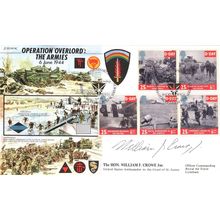 William Crowe Jnr Operation Overlord WW2 Military Hand Signed FDC
