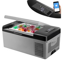 VEVOR 12 Volt Refrigerator 16 Qt, Portable Mini Car Fridge w/ -4℉-68℉ Cooling Ra