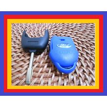 Ford Transit MK7 2006 - 2014 Blue 3 Button Remote Key Fob Case Blank Blade +Logo