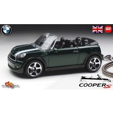 RARE KEY CHAIN GREEN NEW BMW MINI COOPER S CONVERTIBLE