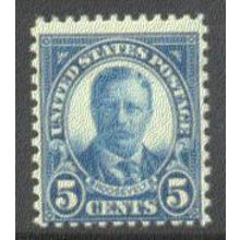 637 5c Theodore Roosevelt Average MNH Q1564