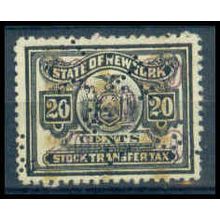 Used Revenue 20c N.Y. Stock Transfer Fine WA2789