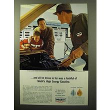 1964 Mobil High Energy Gasoline Ad - Drove In For