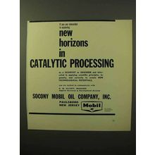1964 Mobil Oil Ad - Catalytic Processing