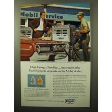 1964 Mobil High Energy Gasoline Ad - Paul Richards