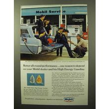 1964 Mobil High Energy Gasoline Ad - Performance