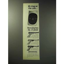 1971 Browning Pistol Ad - Medalist, Challenger, Nomad