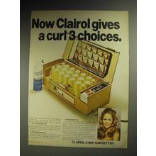 1972 Clairol 3-Way Hairsetter Ad - Gives A Curl Choices