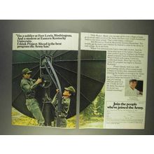 1976 U.S. Army Ad - I'm a Soldier and a Student
