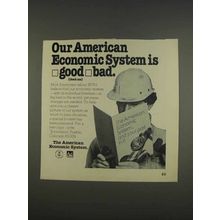 1976 U.S. Department of Commerce Ad - Economic System