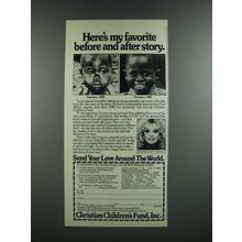 1986 Christian Children's Fund Ad - Sally Struthers - Before and After Story