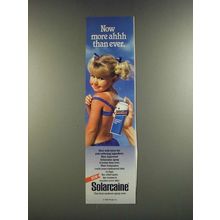 1986 Solarcaine Spray Ad - Now More Ahhh Than Ever