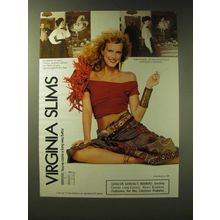 1989 Virginia Slims Cigarettes Ad - To celebrate her latest creation