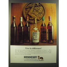 1964 Hennessy Cognac Ad - Vive la difference