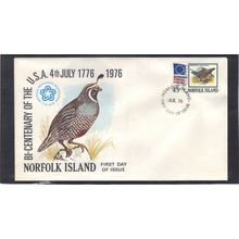 FDC Int'l Norfolk Island Honoring USA Bicent (Cachet-U/A) CV01087