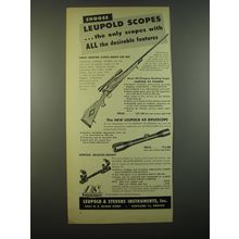 1951 Leupold Scopes and Mounts Advertisement - Choose Leupold scopes