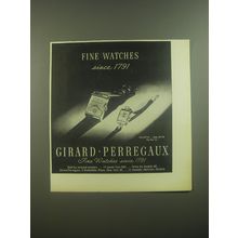 1946 Girard-Perregaux Watches Ad - Fine Watches since 1791