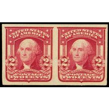 320A, Mint Superb NH 2¢ Type II Pair - Stuart Katz