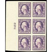 484, Mint XF LH 3¢ Plate Block of Six - A BEAUTY! -**- Stuart Katz