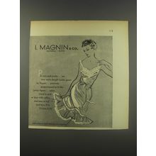 1956 I. Magnin & Co. Night gown by Kayser Ad - Pint size and pretty
