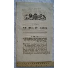 1820 Act of Parliament: continue expiring laws