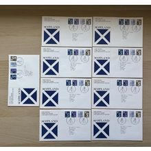 Royal Mail First Day Covers 1981 Scotland New Definitive Stamps FDC’s x9