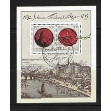 EAST GERMANY DDR 1982 300th BIRTH ANNIV BOTTGER SHEETLET USED/CTO SG MS E2381 #2