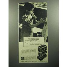 1945 Nabisco Honey Maid Graham Crackers Ad - Painter