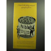 1945 Green Giant Niblets Corn Ad - Fleeting Moment