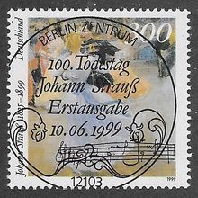 GER 1999 300pf 'JOHAN STRAUSS' FINE USED (EBID 54-608)