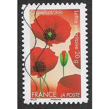 FRA 2012 (60c)(S/A) 'FLOWERS - POPPIES' FINE USED (EBID56-758)