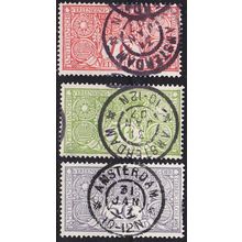NIEDERLANDE NETHERLANDS [1906] MiNr 0069-71 ( O/used )