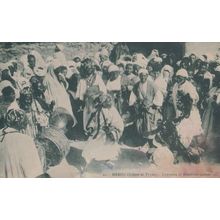Maroc Moroccon Street Dancing Dance Costume Musiciens Arabes Antique Postcard