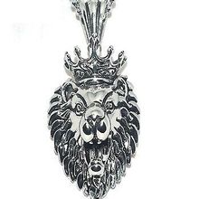 316L Stainless Steel Detailed King Lion Pendant