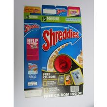 Nestle - Shreddies 2006 Cereal Box Geographical CD ROM 750g empty box