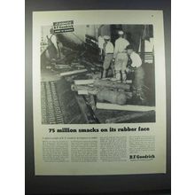 1946 B.F. Goodrich Rubber Cord Belt Ad - Smacks on Face