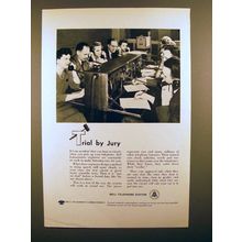 1948 Bell Telephone Ad - Trial by Jury!