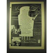 1948 Edison Electronic Voicewriter Ad - Time