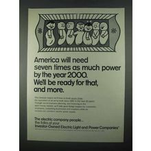 1967 Investor-Owned Electric Light & Power Companies Ad - More Power