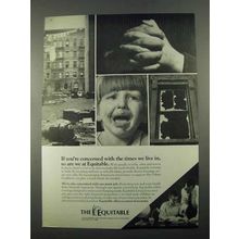 1969 Equitable Life Assurance Ad - Concerned With Times
