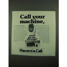 1976 Record a Call Remote 80 Answering Machine Ad