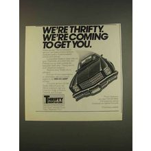 1976 Thrifty Rent-a-car Ad - Coming to Get You