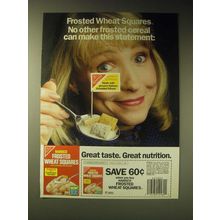 1989 Nabisco Frosted Wheat Squares Ad - No Other Can make This Statement