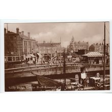 Swing Bridge London Road Lowestoft Postcard RP Suffolk 156